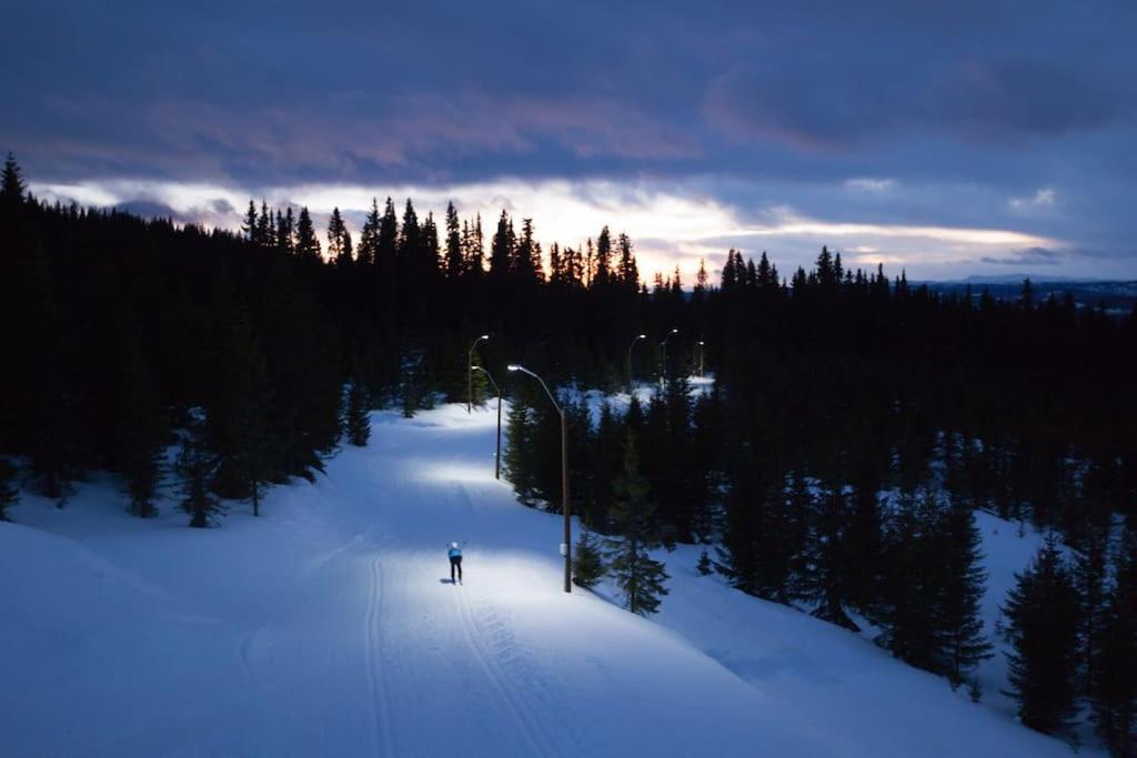Beautiful Penthouse With Panoramic View At Sjusjoen Apartment ภายนอก รูปภาพ