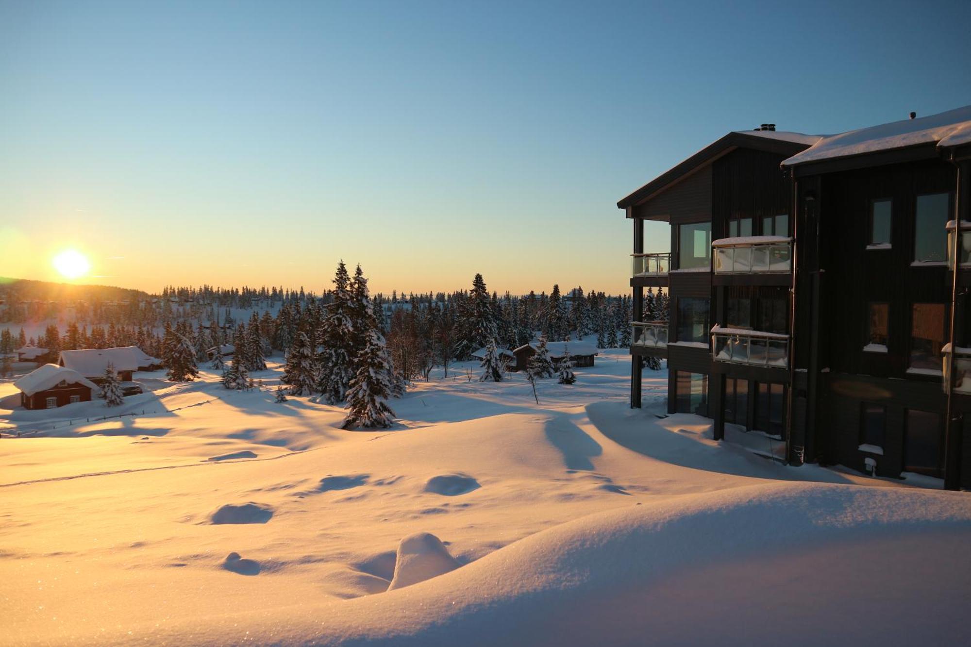 Beautiful Penthouse With Panoramic View At Sjusjoen Apartment ภายนอก รูปภาพ